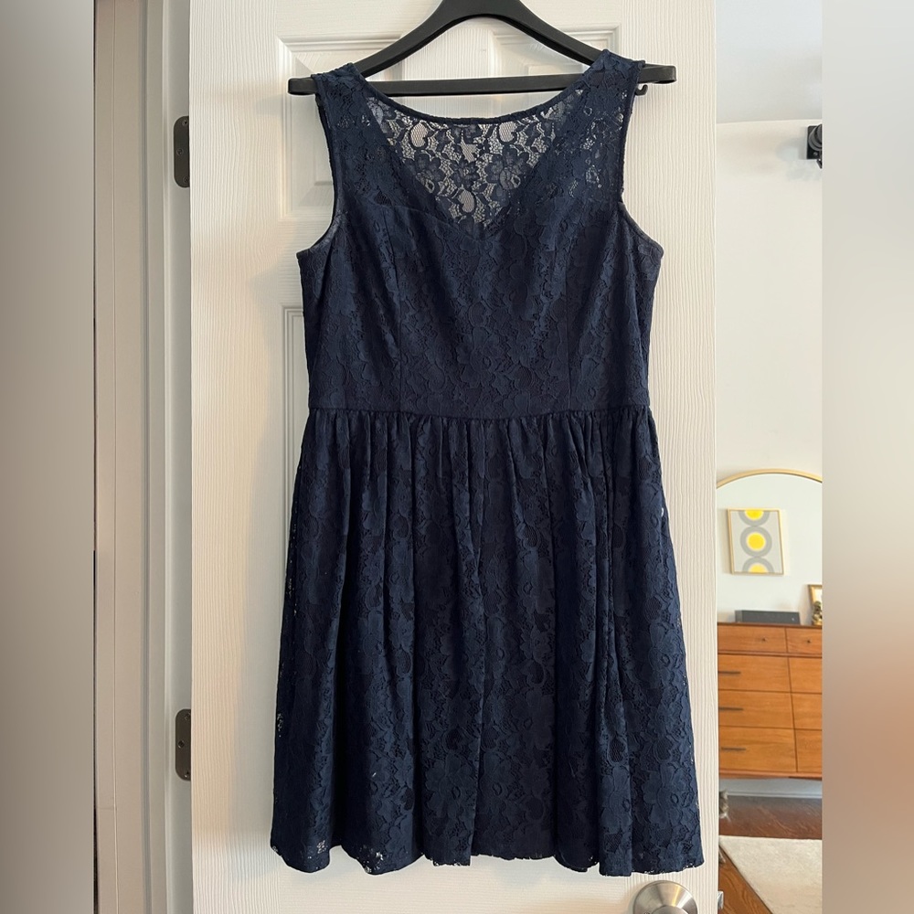 Navy Lace Dress